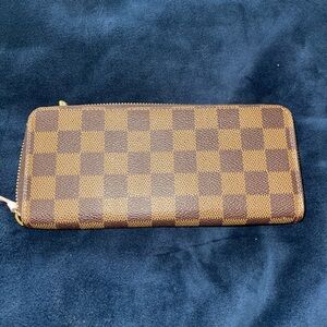 Louis Vuitton Damier Ebene Zip Around Wallet